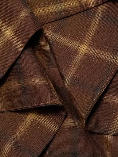 Co Women's Check Plaid Bias Maxi Skirt - Chocolate - Size 8 | Thumbnail 7