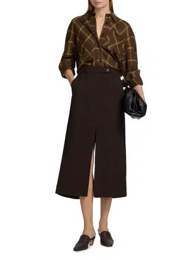 Co Women's Check Plaid Banana-Sleeve Shirt | Thumbnail 2 Co Women's Check Plaid Banana-Sleeve Shirt | Thumbnail 2