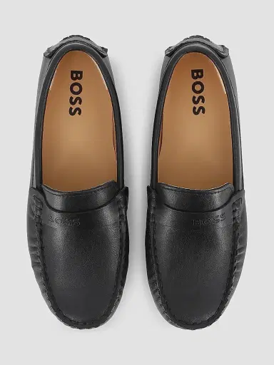 BOSS Little Boy's & Boy's Leather Moccasins | Thumbnail 5 BOSS Little Boy's & Boy's Leather Moccasins | Thumbnail 5