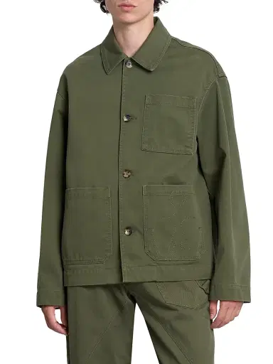JW Anderson Men's Patch Pocket Cotton Jacket | Thumbnail 3