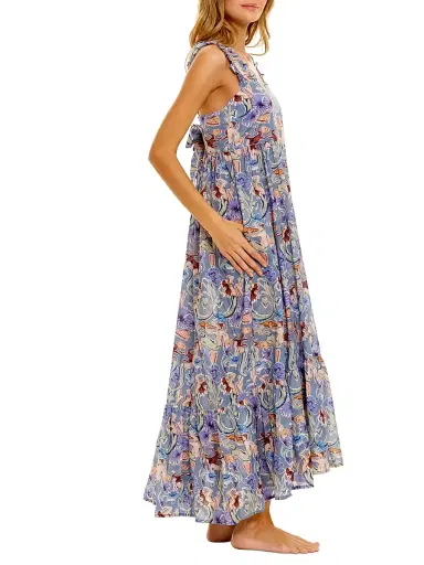 THE LAZY POET Women's Summer Soirée Mika Calypso Cotton Maxi Dress | Thumbnail 2 THE LAZY POET Women's Summer Soirée Mika Calypso Cotton Maxi Dress | Thumbnail 2