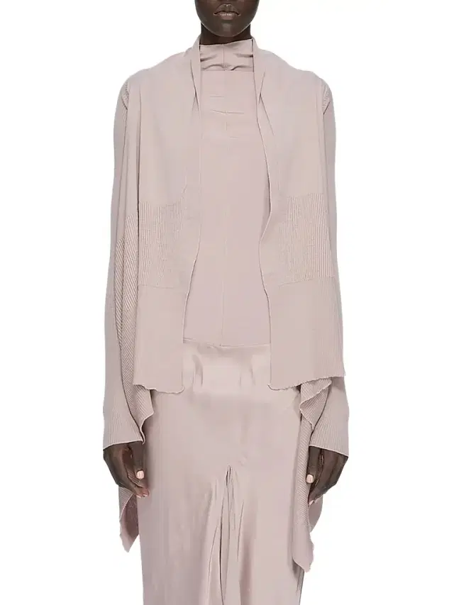 Rick Owens Women's Wool Shawl-Collar Wrap Cardigan - Grape