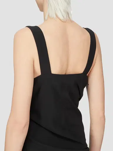 Rick Owens Women's Strutter Draped Maxi Dress - Black - Size 10 | Thumbnail 5