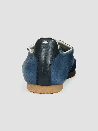 Maison Margiela Men's Suede & Leather Low-Top Sneakers - Blue Nights | Thumbnail 3 Maison Margiela Men's Suede & Leather Low-Top Sneakers - Blue Nights | Thumbnail 3
