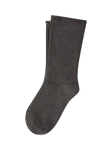 Brunello Cucinelli Women's Cashmere and Silk Sparkling Knit Socks | Thumbnail 1