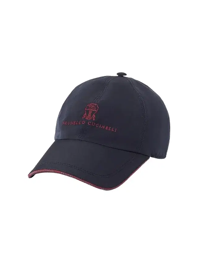 Brunello Cucinelli Men's Water-Resistant Microfiber Baseball Cap - Blue