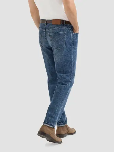 Brunello Cucinelli Men's Lightweight Denim Traditional Fit Five-Pocket Jeans - Medium Denim | Thumbnail 3