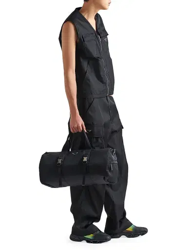 Prada Men's Re-Nylon and Saffiano Leather Duffle Bag | Thumbnail 2