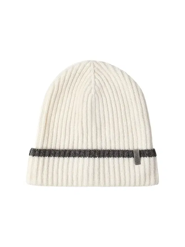 Brunello Cucinelli Women's Cashmere English Rib Knit Beanie with Monili - Panama