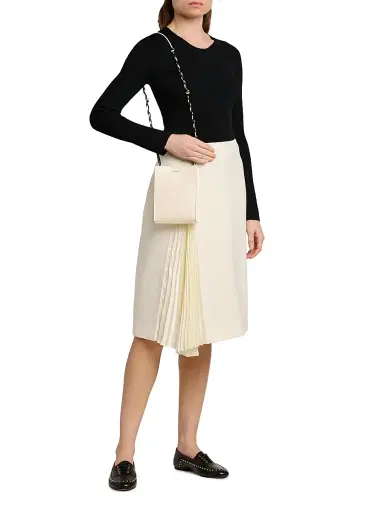 Jil Sander Women's Rib-Knit Crewneck Sweater - Black | Thumbnail 2