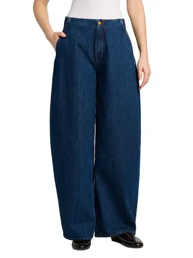 Jil Sander Women's Oversized Denim Barrel-Leg Trousers | Thumbnail 3 Jil Sander Women's Oversized Denim Barrel-Leg Trousers | Thumbnail 3