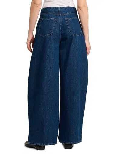 Jil Sander Women's Oversized Denim Barrel-Leg Trousers | Thumbnail 5 Jil Sander Women's Oversized Denim Barrel-Leg Trousers | Thumbnail 5