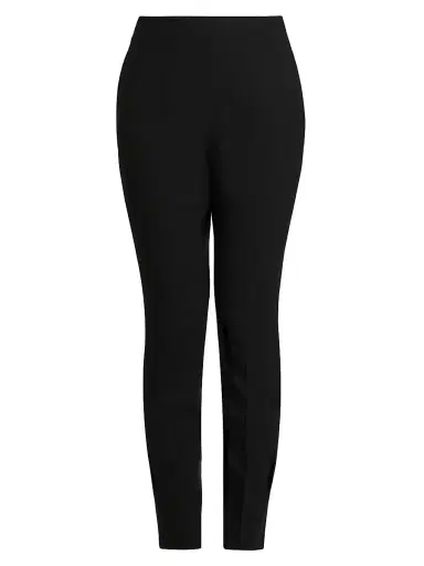 Jil Sander Women's Stretch-Wool Darted Flat-Front Trousers | Thumbnail 1 Jil Sander Women's Stretch-Wool Darted Flat-Front Trousers | Thumbnail 1