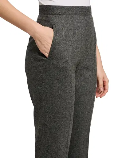 Jil Sander Women's Wool Flannel Trousers - London Fog | Thumbnail 6