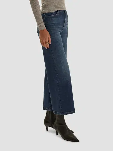 Favorite Daughter Women's The Ruby High-Rise Wide-Leg Jeans - Santa Fe - Size 32 | Thumbnail 5
