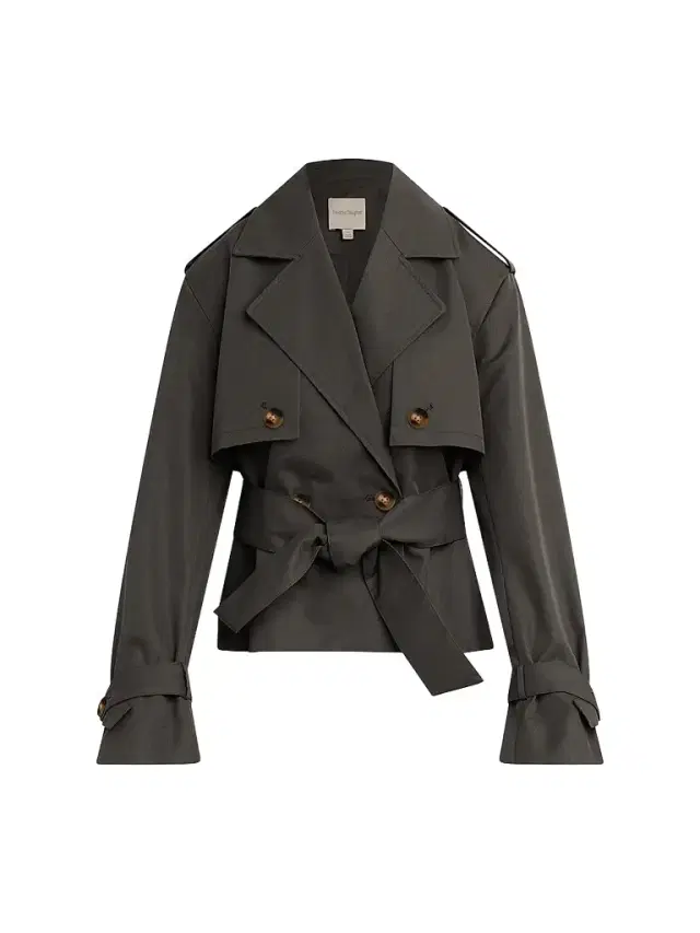 Favorite Daughter Women's The Charles Trench Jacket - Dark Charcoal