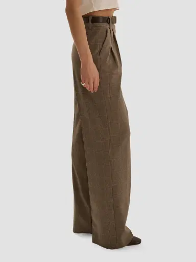 Favorite Daughter Women's The Favorite Glen Check Pants - Java Plaid - Size 8 | Thumbnail 5 Favorite Daughter Women's The Favorite Glen Check Pants - Java Plaid - Size 8 | Thumbnail 5