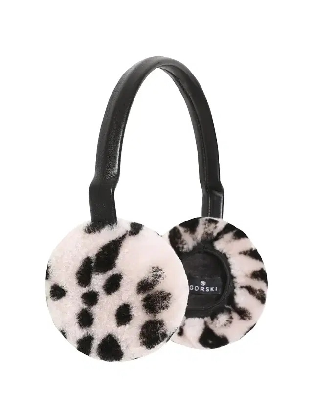 Gorski Women's Select Shearling Lamb Earmuffs with Leather Frame - Beige