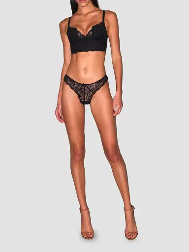 Fleur du Mal Women's Bianca Lace Seduce U-Plunge Bra - Black | Thumbnail 2 Fleur du Mal Women's Bianca Lace Seduce U-Plunge Bra - Black | Thumbnail 2