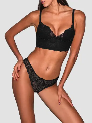 Fleur du Mal Women's Bianca Lace Seduce U-Plunge Bra - Black | Thumbnail 5 Fleur du Mal Women's Bianca Lace Seduce U-Plunge Bra - Black | Thumbnail 5