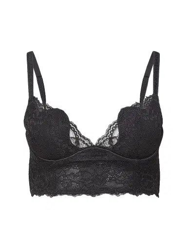 Fleur du Mal Women's Bianca Lace Seduce U-Plunge Bra - Black | Thumbnail 1 Fleur du Mal Women's Bianca Lace Seduce U-Plunge Bra - Black | Thumbnail 1