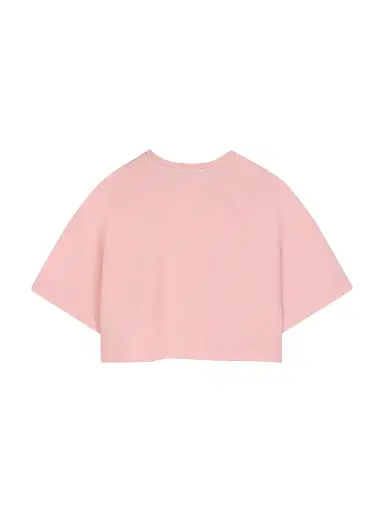 Givenchy Little Girl's & Girl's Logo Crop T-Shirt - Pink | Thumbnail 2 Givenchy Little Girl's & Girl's Logo Crop T-Shirt - Pink | Thumbnail 2