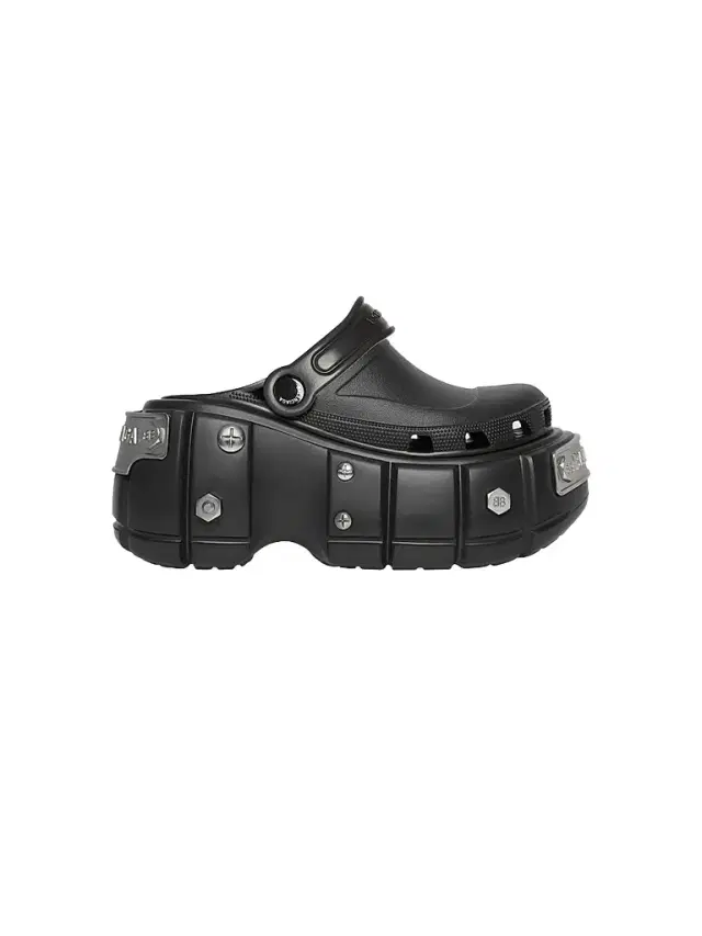 Balenciaga Women's Hardcrocs Sandal - Black