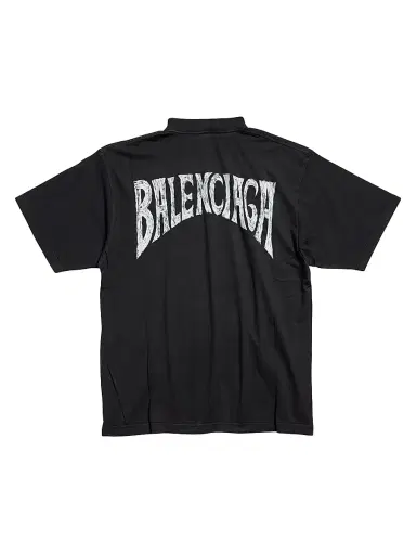 Balenciaga Paris Tropical T-Shirt Medium Fit - Black | Thumbnail 2 Balenciaga Paris Tropical T-Shirt Medium Fit - Black | Thumbnail 2