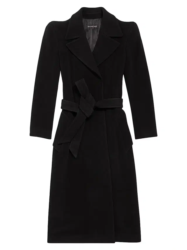 Women's Round Shoulder Fitted Coat