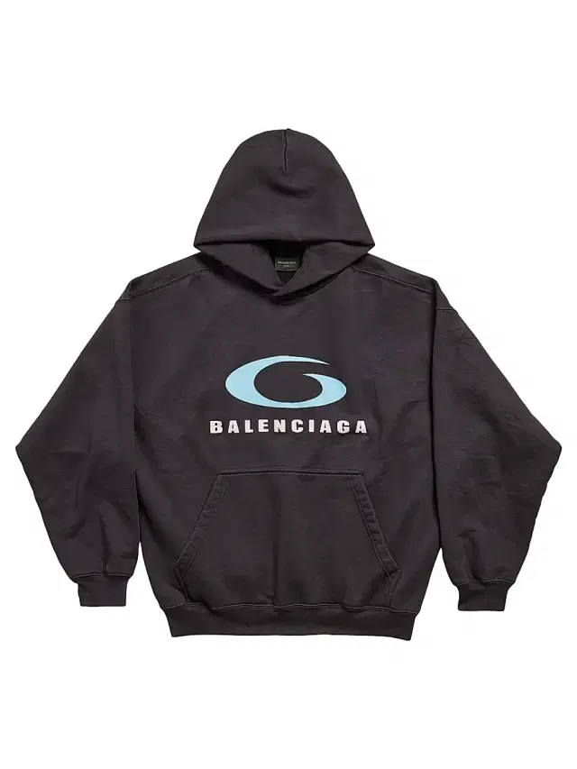 Balenciaga Men's Loop Sports Icon Hoodie Medium Fit - Black