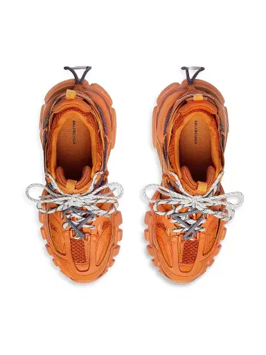 Balenciaga Men's Track Trail Laces Sneakers - Orange | Thumbnail 6 Balenciaga Men's Track Trail Laces Sneakers - Orange | Thumbnail 6