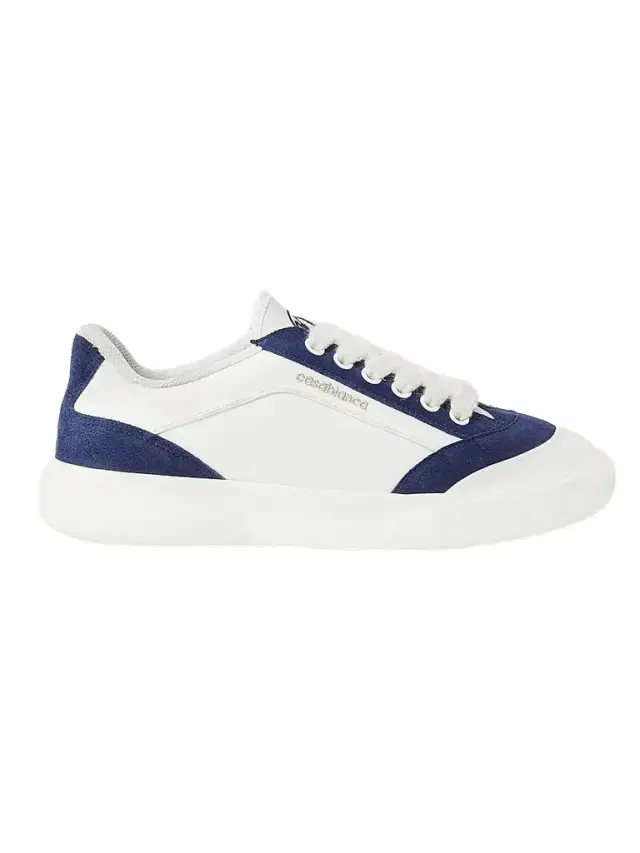Casablanca Men's Del Mar Colorblocked Suede Low-Top Sneakers - White Navy