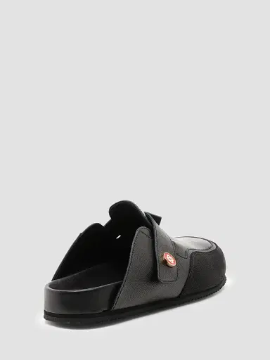 Casablanca Men's Outdoor Pebbled-Grain Leather Mules | Thumbnail 4