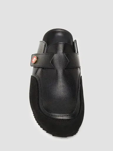 Casablanca Men's Outdoor Pebbled-Grain Leather Mules | Thumbnail 6
