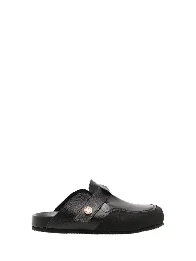 Casablanca Men's Outdoor Pebbled-Grain Leather Mules | Thumbnail 1