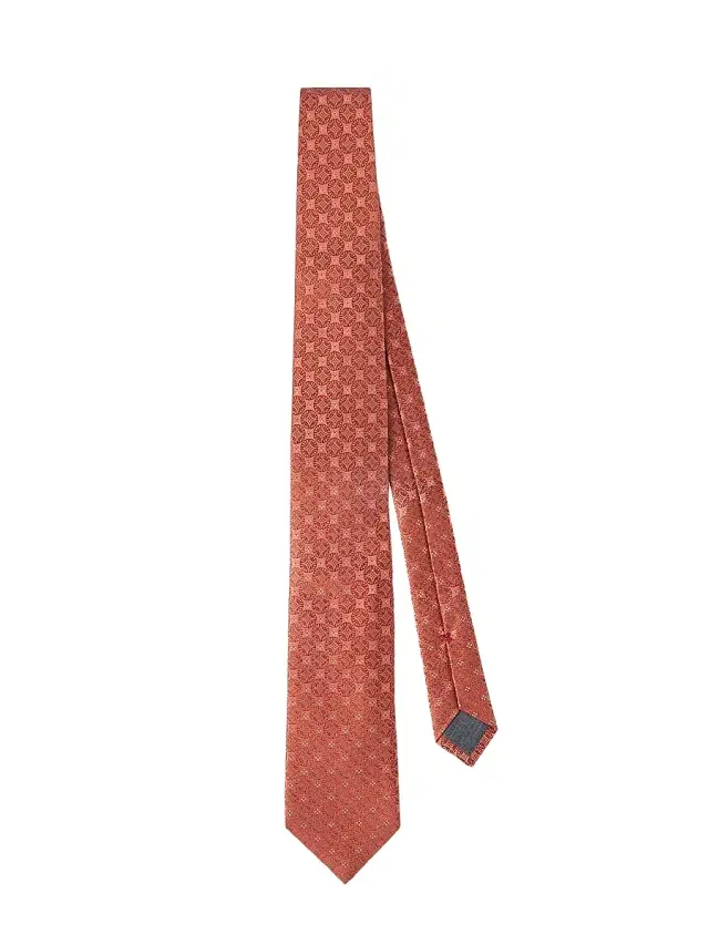 Brunello Cucinelli Men's Geometric Patterned Silk Tie - Apricot