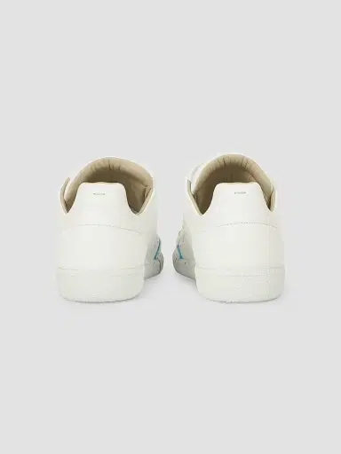 Maison Margiela Men's Future Leather Low-Top Sneakers - White Multicolor | Thumbnail 3