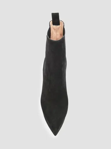Gianvito Rossi Women's 120MM Suede Chelsea Boots - Black - Size 11.5 | Thumbnail 4