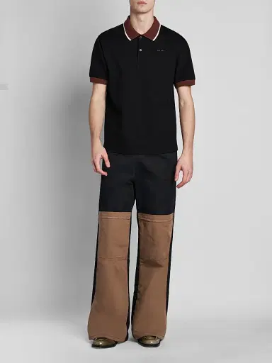 Marni Men's Slim-Fit Cotton Polo Shirt | Thumbnail 2 Marni Men's Slim-Fit Cotton Polo Shirt | Thumbnail 2