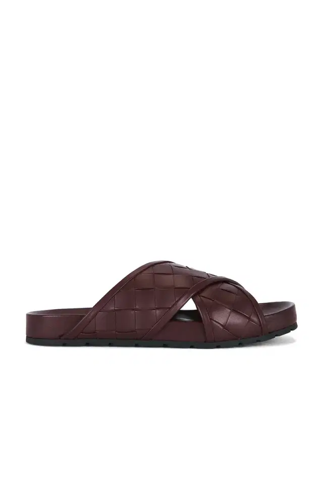 Bottega Veneta Tarik Crisscross Sandal Intrecciato City Calf