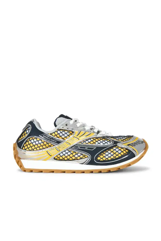Bottega Veneta Orbit Lace-Up Sneaker Technical Fishnet
