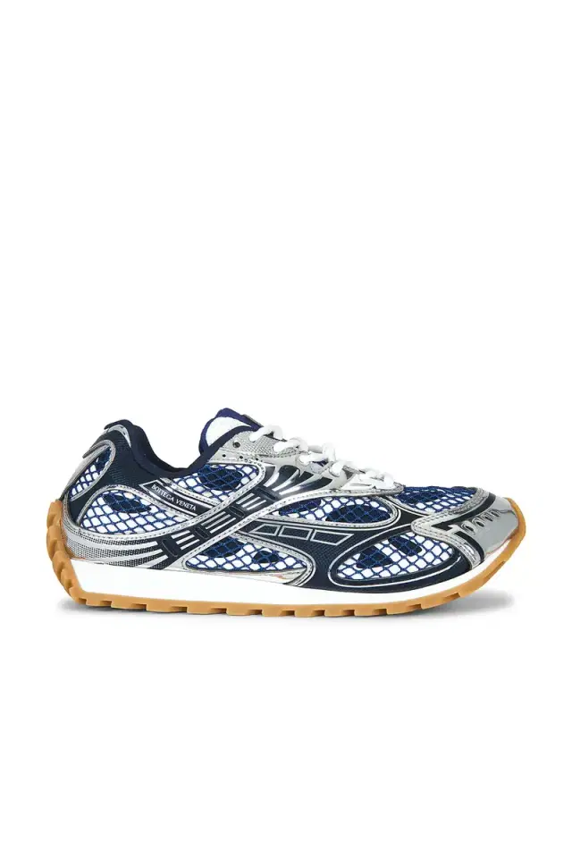 Bottega Veneta Orbit Lace-Up Sneaker Technical Fishnet