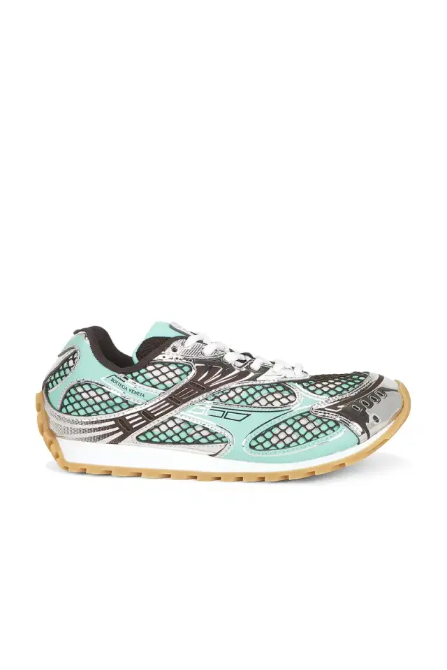 Bottega Veneta Orbit Lace-Up Sneaker Technical Fishnet