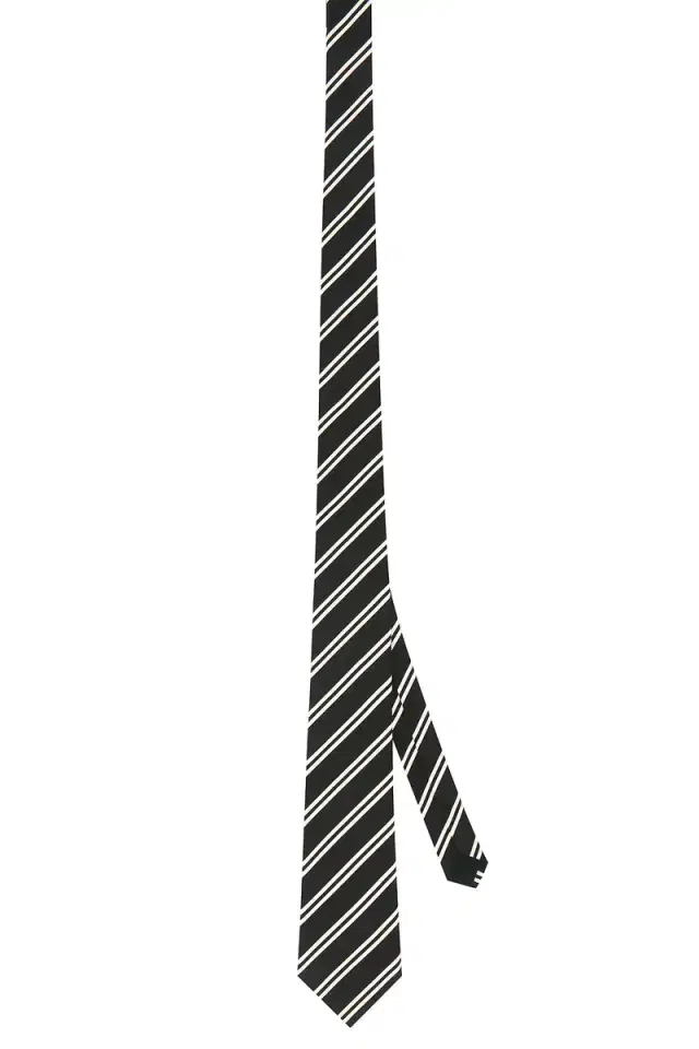 Saint Laurent Double Striped Tie(7X145)