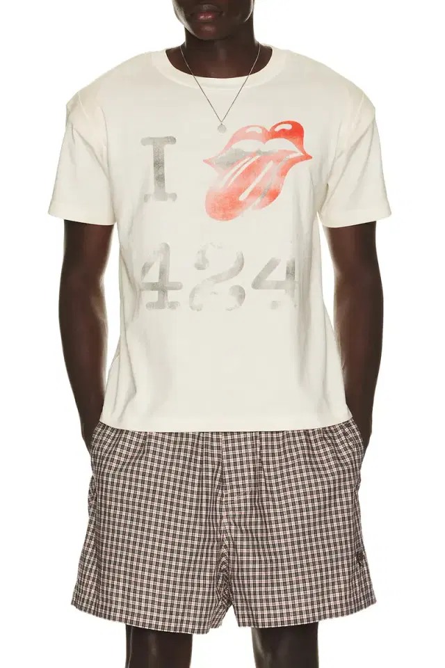 424 I Love 424 Tongue Tee
