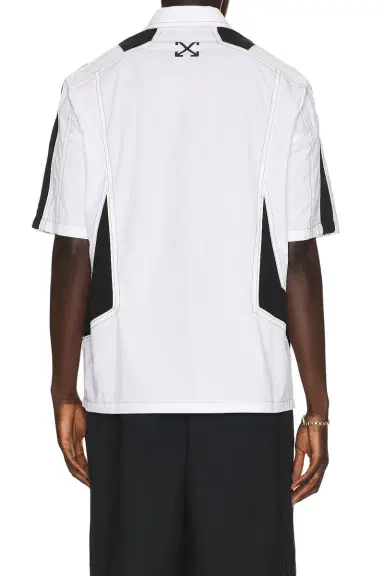 Off-White Race Logo Star Bowling Shirt | Thumbnail 3
