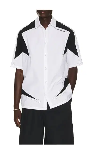 Off-White Race Logo Star Bowling Shirt | Thumbnail 6