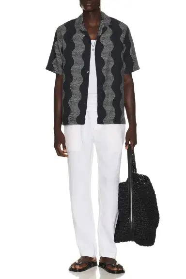 Frescobol Carioca Oscar Linen Chinos | Thumbnail 4