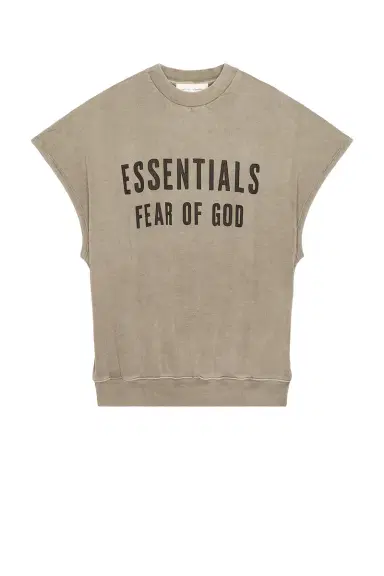 Fear of God Essentials Relaxed Fleece Cutoff Sweatshirt | Thumbnail 4