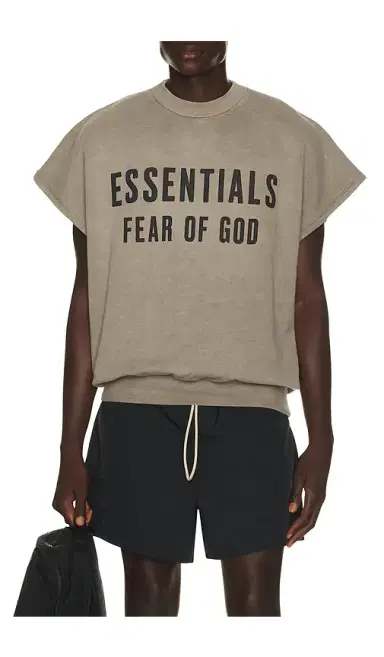 Fear of God Essentials Relaxed Fleece Cutoff Sweatshirt | Thumbnail 5